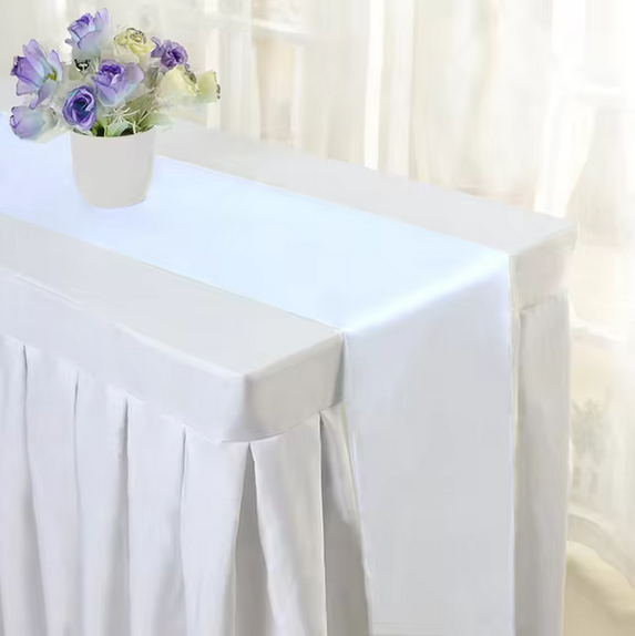 Shiny Satin Wedding Table Runners Event decoration by BS Shiny Satin Wedding Table Runners - Image 20