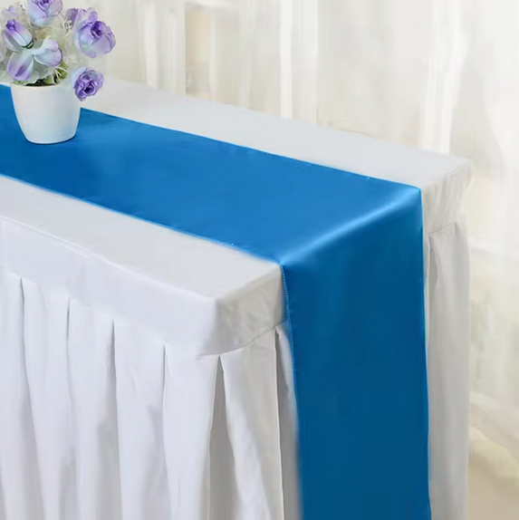 Shiny Satin Wedding Table Runners Event decoration by BS Shiny Satin Wedding Table Runners - Image 14