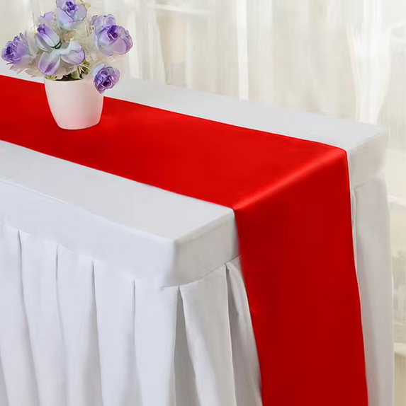 Shiny Satin Wedding Table Runners Event decoration by BS Shiny Satin Wedding Table Runners - Image 12
