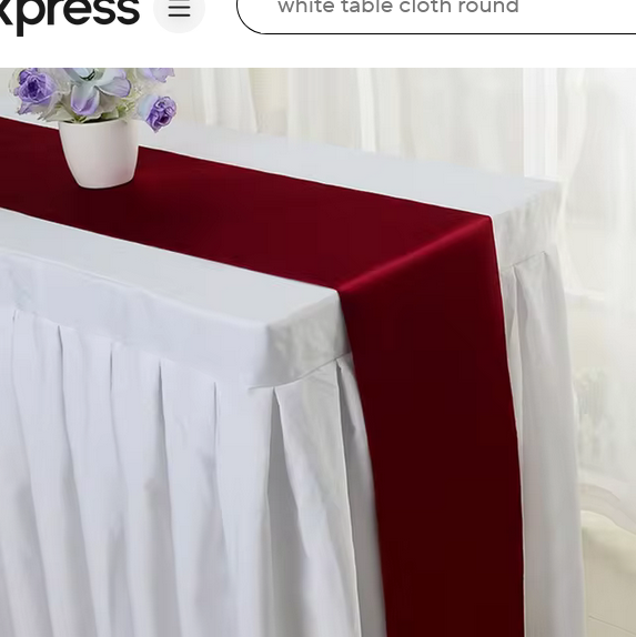 Shiny Satin Wedding Table Runners Event decoration by BS Shiny Satin Wedding Table Runners - Image 10