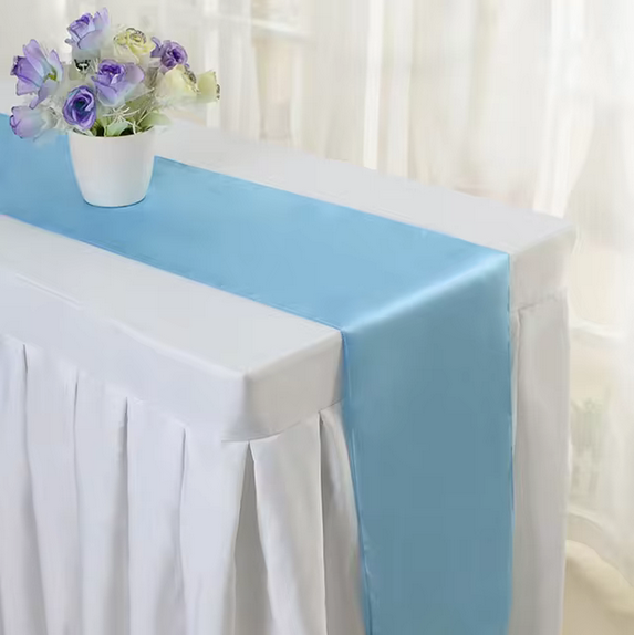 Shiny Satin Wedding Table Runners Event decoration by BS Shiny Satin Wedding Table Runners - Image 5