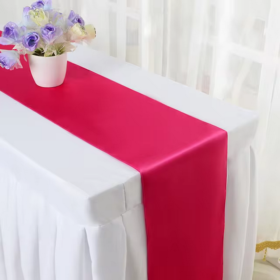 Shiny Satin Wedding Table Runners Event decoration by BS Shiny Satin Wedding Table Runners - Image 3