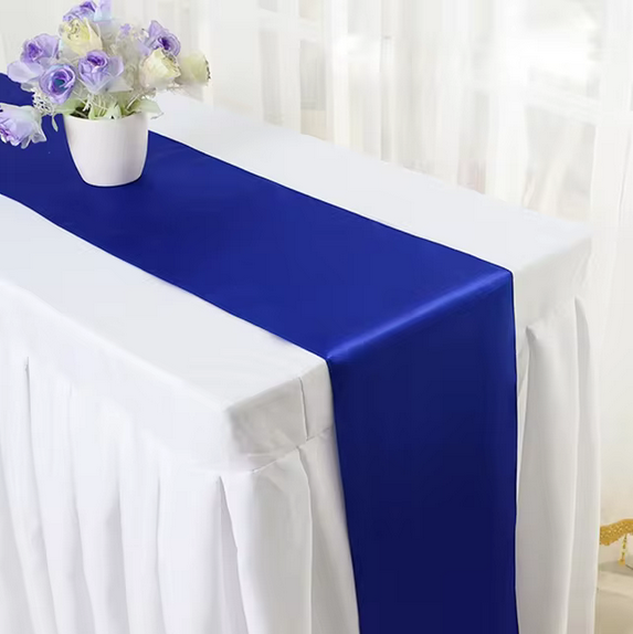 Shiny Satin Wedding Table Runners Event decoration by BS Shiny Satin Wedding Table Runners - Image 2